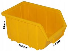PATROL Úložný kontejner - Ecobox malý | Žlutá