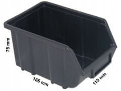 PATROL Úložný kontejner - Ecobox malý | Černá