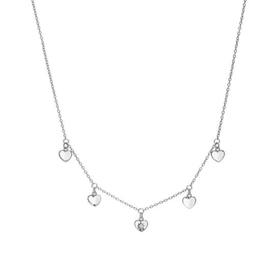 Hot Diamonds Romantický stříbrný náhrdelník s diamantem Most Loved DN160/DN162