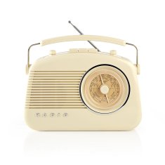 Nedis Přenosné FM Rádio FM / AM Slonová Kost