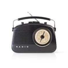 Nedis Přenosné FM Rádio FM / AM Černá