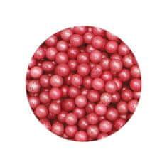 Decora Cukrové perličky 4mm - perleťové růžové - 100g