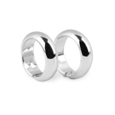 Caketools Dekorační svatební prsteny stříbrné - 2ks - stejná velikost