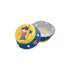 Alvarak Cukrářské košíčky - žluto-modrý pirát - 50ks