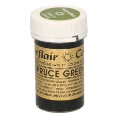 Sugarflair Colours gelová barva - smrkově zelená - Spruce Green - 25g