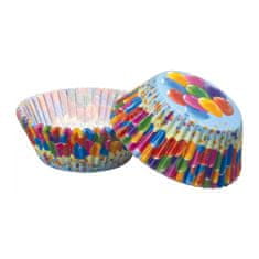 Alvarak Cukrářské košíčky - barevné balónky - 50ks