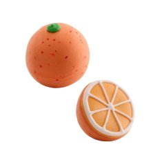 Caketools Dekora Cukrová dekorace 3D - pomeranč - celý / půlka - 2ks