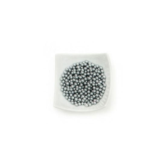Decora Cukrové perličky velké 8mm - stříbrné 100g