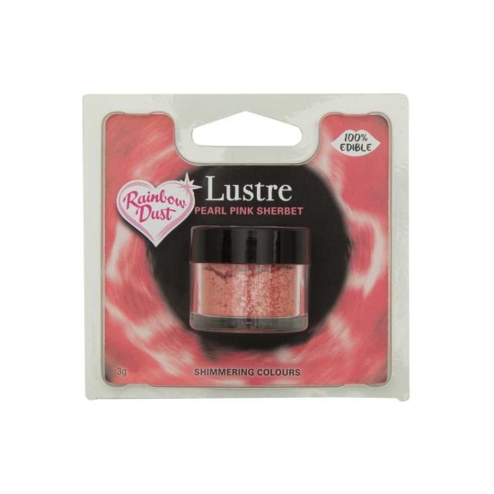 Rainbow Dust RD Edible Lustre - Prachová perleťová - Pearl Pink Sherbet - růžová 2-4g