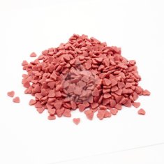 Caketools Cukrové zdobení - srdíčka červená - 100g