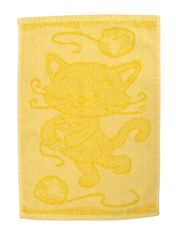 Profod  Dětský ručník Cat yellow 30x50 cm