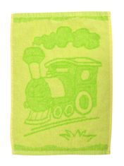 Profod  Dětský ručník Train green 30x50 cm