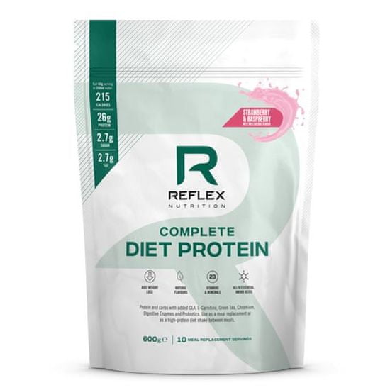 Reflex Complete Diet Protein, 600 g - jahoda a malina