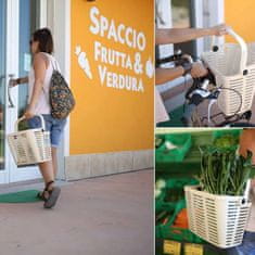 Bellelli Košík přední na nákup / zavazadla na elektrokolo / jízdní kolo Plaza E-Bike - držák na řidítka / nosnost 5kg / modrý
