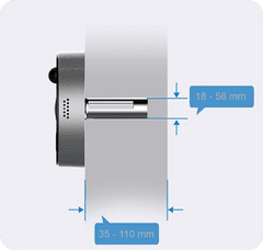Eques Digitální dveřní Wi-Fi kukátko Mini 3S