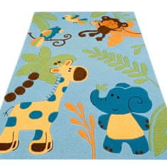 Bakero Dětský koberec Kids jungle blue, 1.80 x 1.20