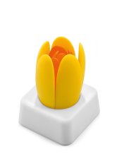 Weis Podložky pod hrnce, tulipán žluto-oranžový, silikon, prům. 15 cm, 2 ks