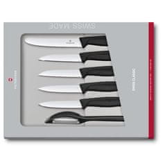 Victorinox Sada nožů Swiss Classic, černá, 6 ks