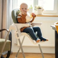 Petite&Mars Potah sedáku a podnos k dětské židličke Gusto Mature Olive - rozbaleno