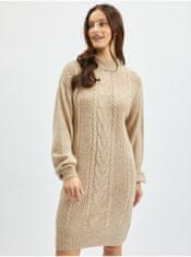 Orsay Béžové dámské svetrové šaty L