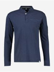 Lerros Tmavě modré pánské tričko s dlouhým rukávem LERROS 3XL