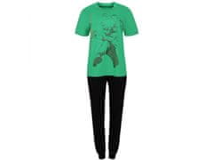 sarcia.eu Naruto Pánské pyžamo s krátkým rukávem, bavlněné pyžamo, zelené a černé OEKO-TEX XL