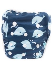 Bobánek Rostoucí plavky pro miminka - Modré velryby