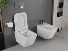 Mexen Madox závěsná wc mísa rimless včetně sedátka s slow, duroplast, bílá (30154000)