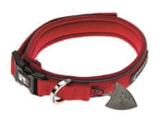 s.r.l. Unipersonale Nylonový nastavitelný obojek pro psa - červený - obvod krku 23-29, tloušťka 1,3 cm