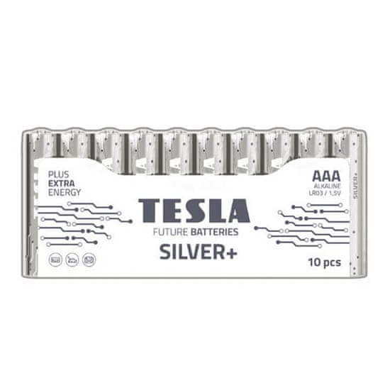 Tesla Batteries TESLA AAA SILVER+ Alkaline 10 ks Shrink LR03 NEW