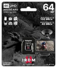 GoodRam SDHC 64GB MICRO CARD IRDM UHS I U3 + adaptér
