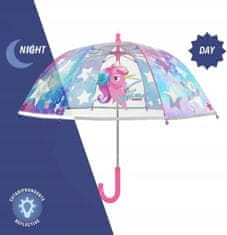 Perletti Deštník Jednorožec transparentní 65cm