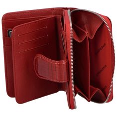 Lorenti Dámská lakovaná kožená peněženka Fia, červená
