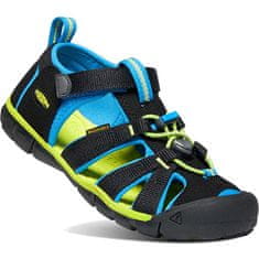 KEEN Dětské sandály SEACAMP 1022984 black/brilliant blue (Velikost 37)