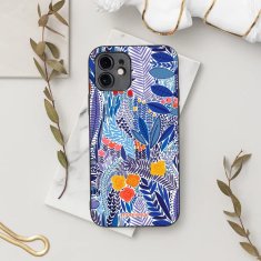 Mobiwear Prémiový lesklý kryt Glossy na mobil Samsung Galaxy A15 / A15 5G - G037G - Modrá květena