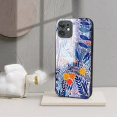 Mobiwear Prémiový lesklý kryt Glossy na mobil Samsung Galaxy A15 / A15 5G - G037G - Modrá květena