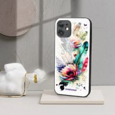 Mobiwear Prémiový lesklý kryt Glossy na mobil Samsung Galaxy A15 / A15 5G - G017G Pírka a květy