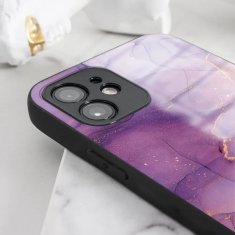 Mobiwear Prémiový lesklý kryt Glossy na mobil Honor 8X - G050G - Fialový mramor