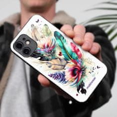 Mobiwear Prémiový lesklý kryt Glossy na mobil Samsung Galaxy A15 / A15 5G - G017G Pírka a květy