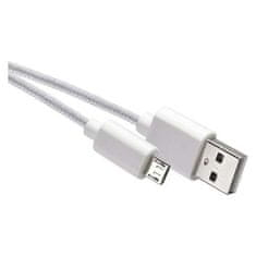 Emos USB kabel SM7006W USB 2.0 A/M - micro B/M, 1m, bílý