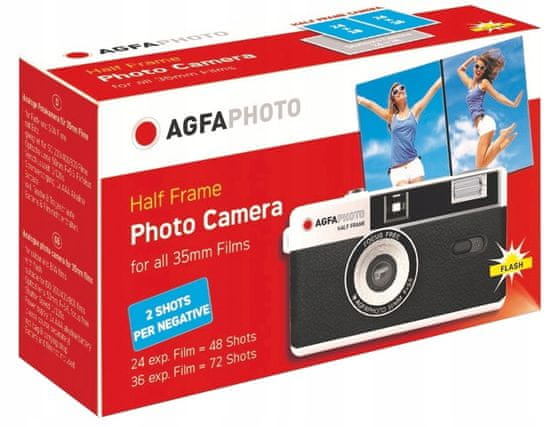 Agfaphoto Analogová kamera AGFA 35mm půl rámu / Half Frame / Černá