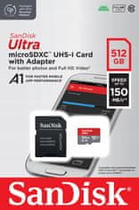 SanDisk KARTA SANDISK microSDHC 512GB ULTRA 150MB/s