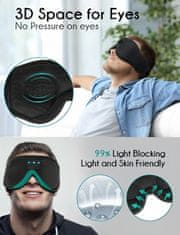 SOLFIT® 3D Maska na Spaní s Bluetooth a Integrovanými Sluchátky - SLEEPHONES