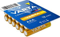 Varta baterie Longlife AAA, 12ks (Big box)
