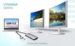 I-TEC dokovací stanice USB 3.0/USB-C/Thunderbolt 3, 3x Display, LAN, PD 100W