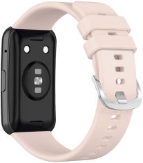 FIXED silikonový řemínek pro Huawei Watch FIT, růžová