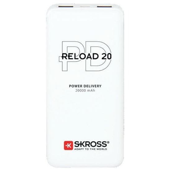 Levně Skross powerbank Reload 20 PD, 20000mAh, USB A+C DN57-PD, bílý