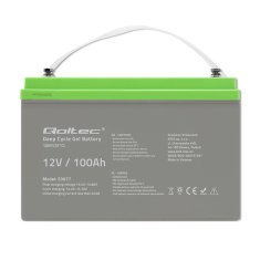 Qoltec Deep Cycle | 12V | 100Ah gelová baterie