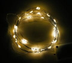 Aga Vánoční řetěz na baterie 30 LED Teplá bílá
