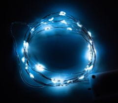 Aga Vánoční řetěz na baterie 20 LED Studená bílá